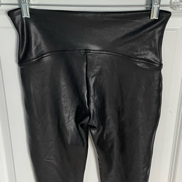 Spanx Black SPANXshape Faux Leather Leggings - 35739 - Picture 7 of 12